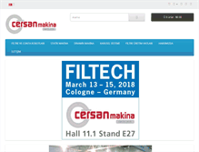 Tablet Screenshot of cersanmakina.com